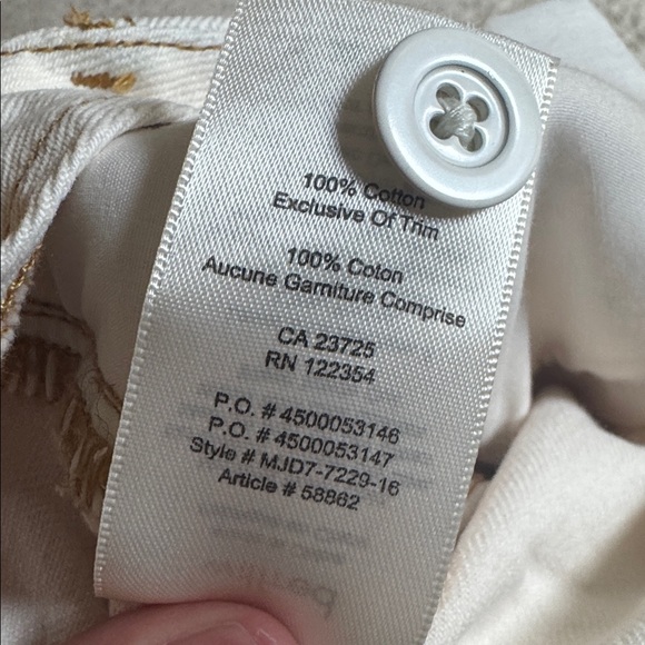 Wilfred Free Cream Denim Button Up Mini Skirt, size 8 - Picture 5 of 7